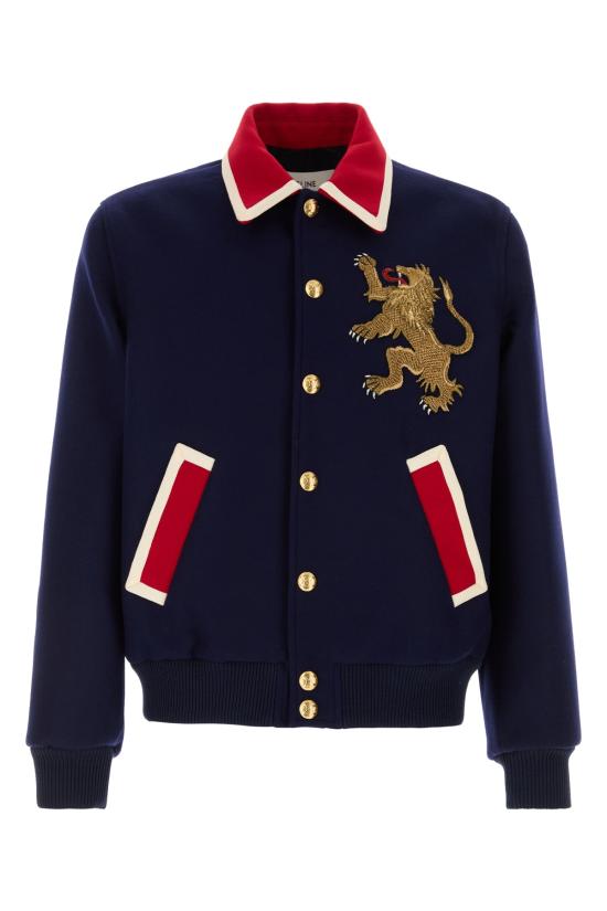 25SS 셀린느 울 플란넬 라이언 테디 자켓 RV0KC239D 07RB ROYALBLUE