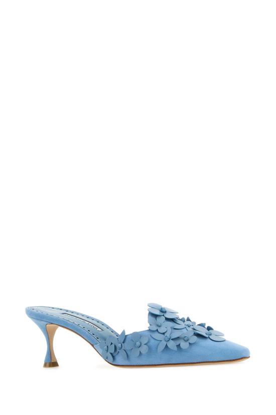 25FW 마놀로 블라닉 힐/펌프스 HARNES2251763 MBLU Light Blue - MANOLO BLAHNIK