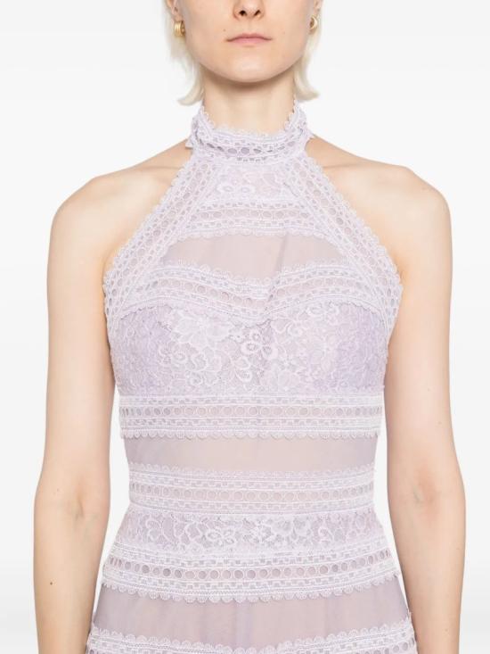  사이드 코베이시 롱 원피스 레이스 스트라이프 롱 드레스 - SAIID KOBEISY