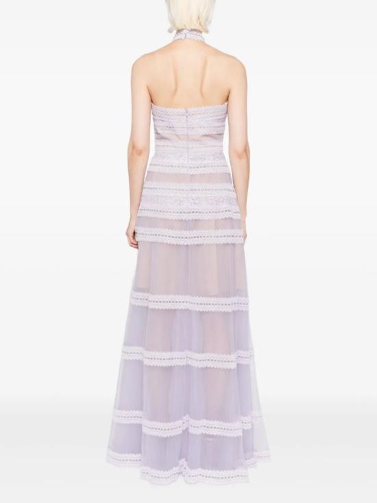  사이드 코베이시 롱 원피스 레이스 스트라이프 롱 드레스 - SAIID KOBEISY