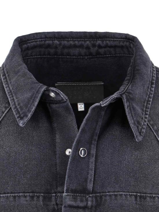 25FW MM6 메종마르지엘라 데님 셔츠 SH0DT0031 M30011967 Black - MM6 MAISON MARGIELA