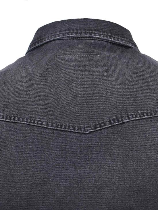 25FW MM6 메종마르지엘라 데님 셔츠 SH0DT0031 M30011967 Black - MM6 MAISON MARGIELA
