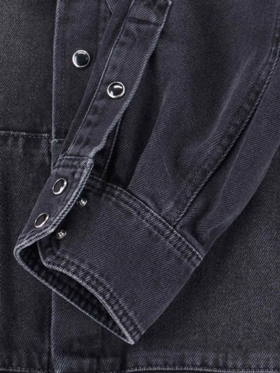 25FW MM6 메종마르지엘라 데님 셔츠 SH0DT0031 M30011967 Black - MM6 MAISON MARGIELA
