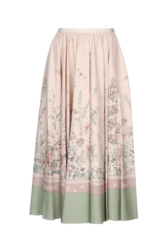 25FW 디올 롱 스커트 551J21A3B36 4864 FANTAISIE