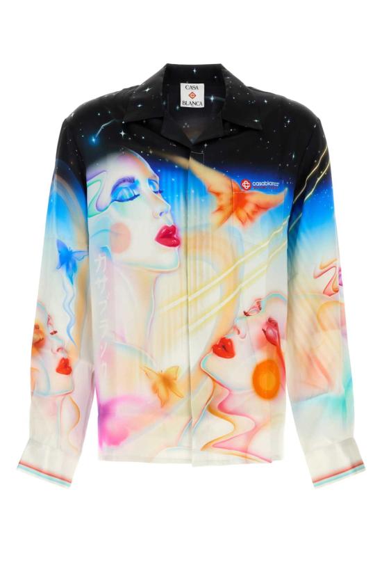 25FW 카사블랑카 반팔 티셔츠 UMPF25SH00602 GALCON Printed