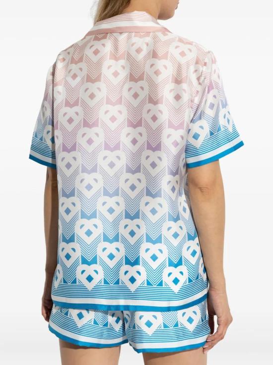 25FW 카사블랑카 블라우스/셔츠 WPF25SH20008 DEGRADE HEART MONOGRAM - CASABLANCA