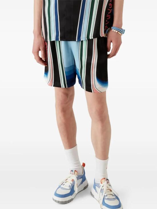 25FW 카사블랑카 숏팬츠 MPF25TR01205 GRAPHIC MOUNTAIN - CASABLANCA