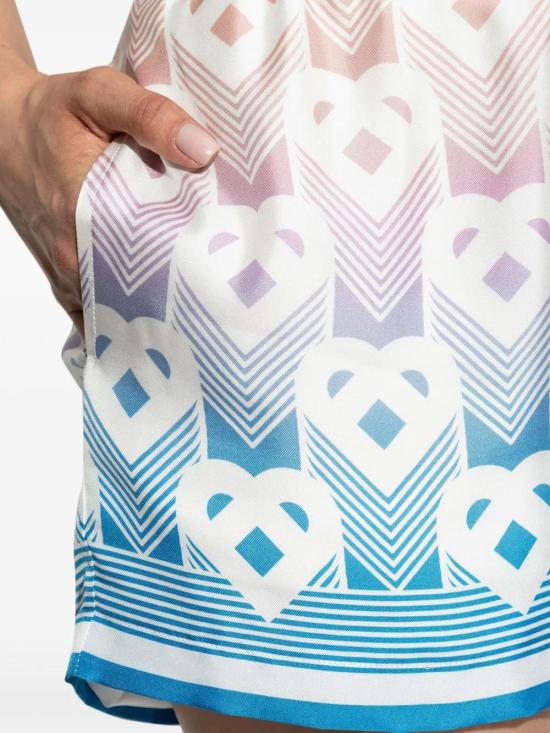 25FW 카사블랑카 숏팬츠 WPF25TR10407 DEGRADE HEART MONOGRAM - CASABLANCA