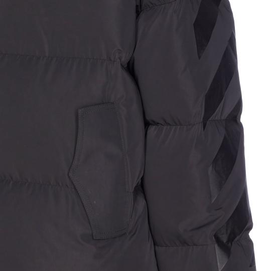 25FW 오프화이트 숏패딩 OMED066F25FAB001 1010 Black - OFF WHITE