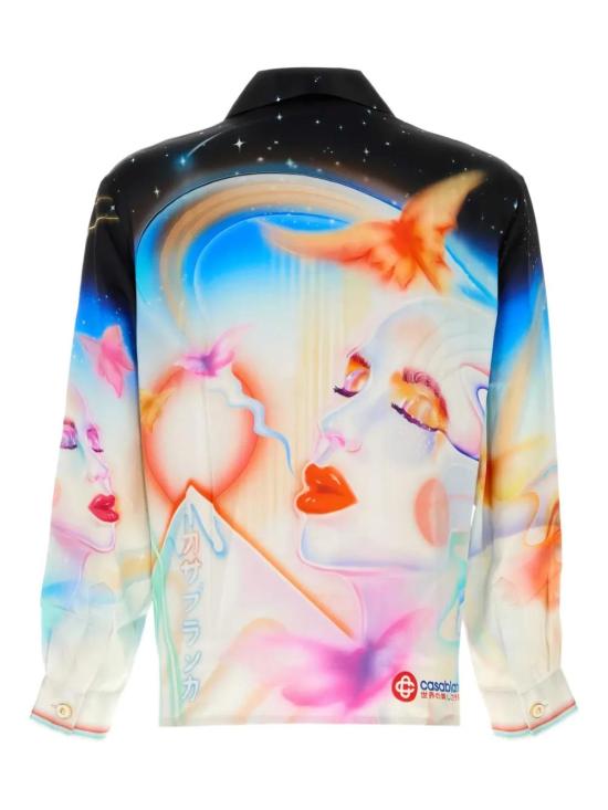 25FW 카사블랑카 긴팔 셔츠 UMPF25SH00602 GALACTIC CONNECTION - CASABLANCA