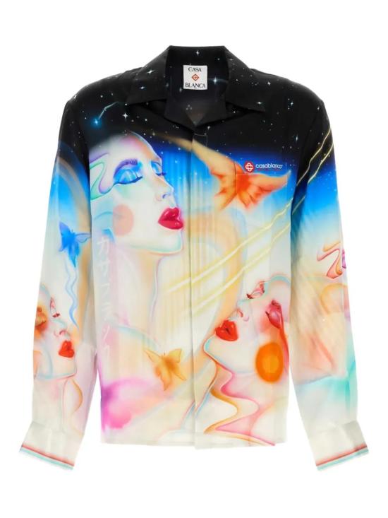 25FW 카사블랑카 긴팔 셔츠 UMPF25SH00602 GALACTIC CONNECTION