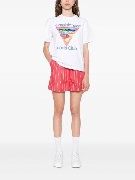 25FW 카사블랑카 탑 WPF25JTS04601 WHITE - CASABLANCA