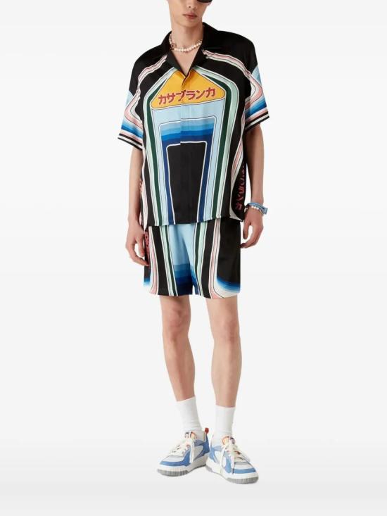 25FW 카사블랑카 긴팔 셔츠 MPF25SH00306 GRAPHIC MOUNTAIN - CASABLANCA