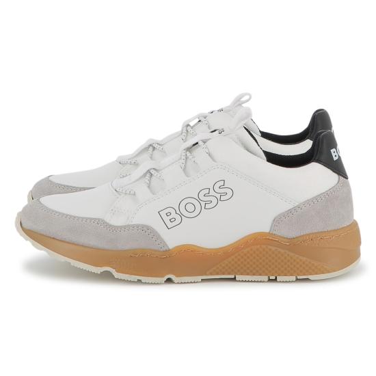 25FW [키즈] 휴고보스 스니커즈 J52555 10P White - HUGO BOSS