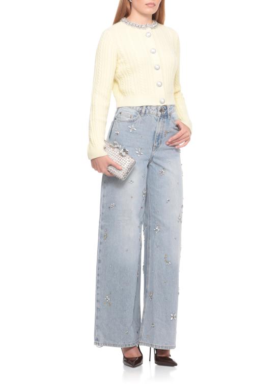 25FW 셀프 포트레이트 가디건 AW25121CAY YELLOW ALPACAYELLOW Yellow - SELF PORTRAIT