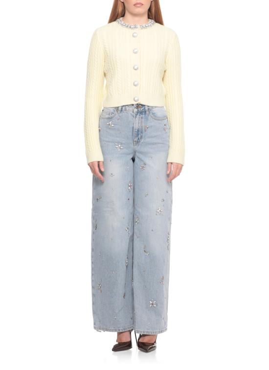 25FW 셀프 포트레이트 가디건 AW25121CAY YELLOW ALPACAYELLOW Yellow - SELF PORTRAIT