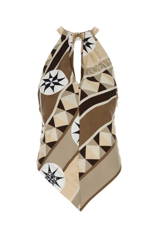 25SS 로에베 가디건 S616Y07X77 BEIGEMULTICOLOR Printed