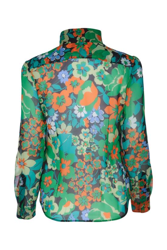 25SS 셀린느 블라우스 RC03A0H12 FYN9 BLACKGREENORANGE - CELINE