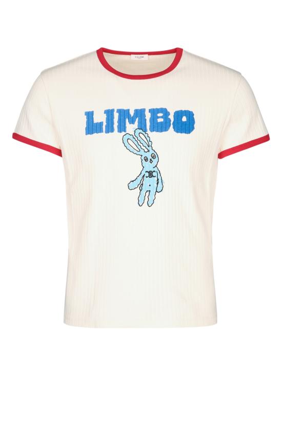 25FW 셀린느 반팔 티셔츠 RX0AH0F16 GBL6 CREAMMULTICO