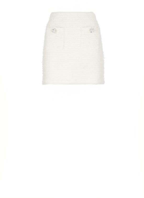 25FW 셀프 포트레이트 미디 스커트 AW25028SKC CREAM TEXTUREDCREAM Ivory