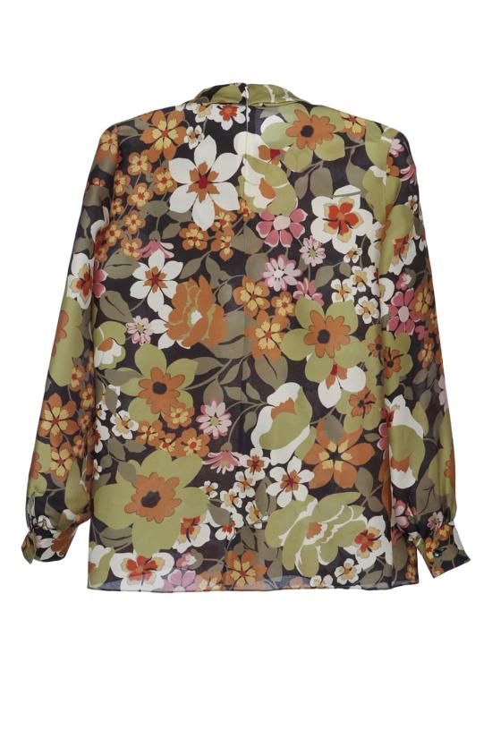 25SS 셀린느 블라우스 2B59B0H23 FYO1 BLACKKHAKIMORDORE - CELINE