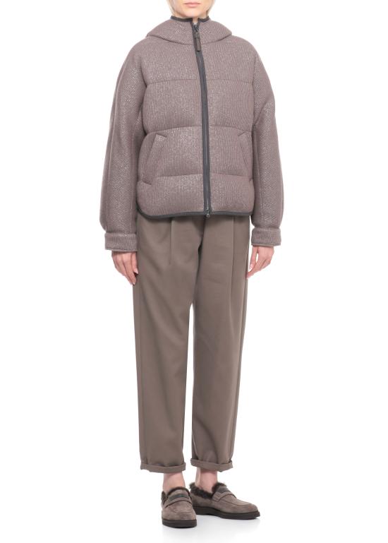 25FW 브루넬로 쿠치넬리 숏패딩 M01ET7728 CEH01 Brown - BRUNELLO CUCINELLI