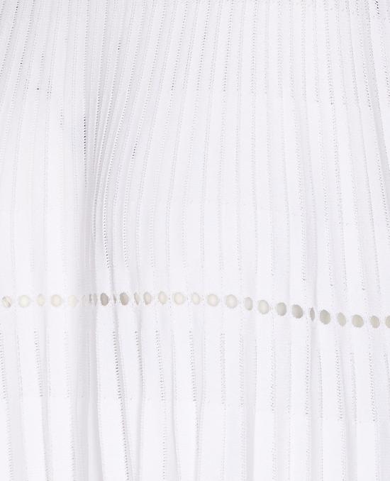 25FW 알라이아 미디 원피스 AA9R2674K078B 000 White - ALAIA