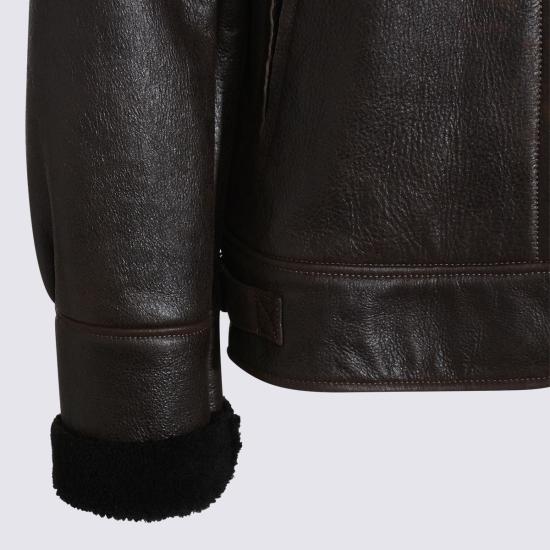 25FW 살바토레 산토로 가죽 자켓 W25SANT49571UDIESDARK BROWN MULTICOLOR - SALVATORE SANTORO