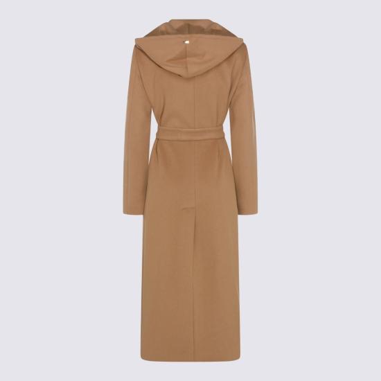 25FW 에르노 벨루어 울 클로스 & 울트라라이트 나일론 코트  CA000598D334772157 Brown - HERNO