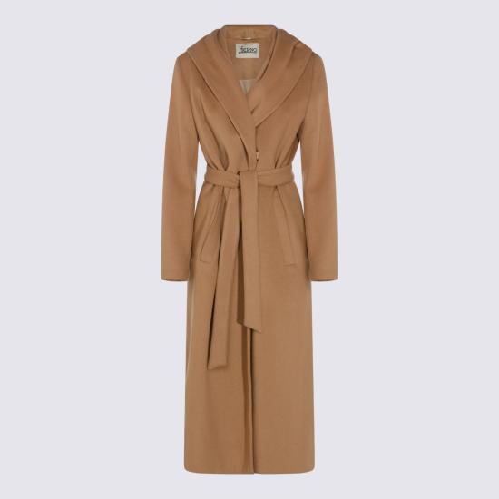 25FW 에르노 벨루어 울 클로스 & 울트라라이트 나일론 코트  CA000598D334772157 Brown