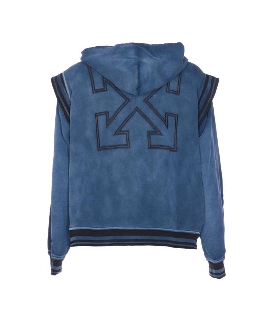 25FW 오프화이트 스웨터 OMEK003F25FLE0024343 BLUE - OFF WHITE