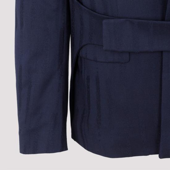  오프화이트 수트 자켓 OMEN077F23FAB001 Blue - OFF WHITE