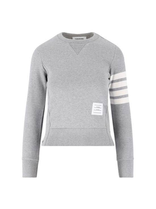 25SS 톰브라운 루프백 저지 니트 엔지니어드 4바 스트라이프 크루넥 풀오버 FJT002A 00535055 Grey