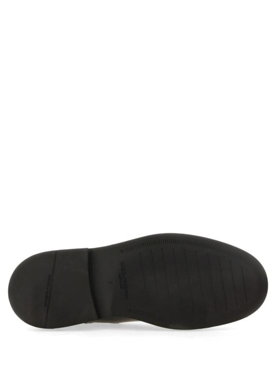  돌체앤가바나 브러쉬드 카프스킨 앵클 부츠 A60592 A120380999 Black - DOLCE & GABBANA