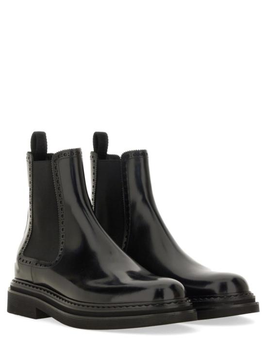  돌체앤가바나 브러쉬드 카프스킨 앵클 부츠 A60592 A120380999 Black - DOLCE & GABBANA