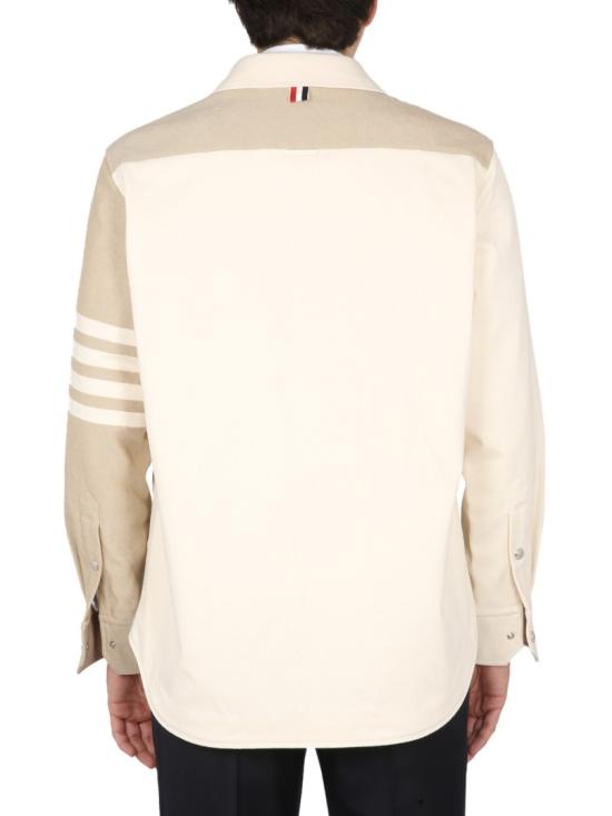  톰브라운 긴팔 셔츠 MJO145F F0253250 Neutrals - THOM BROWNE