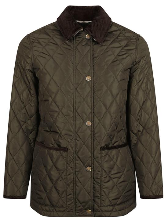 25FW 버버리 퀼팅 나일론 반 자켓 8113591 C2491 Green