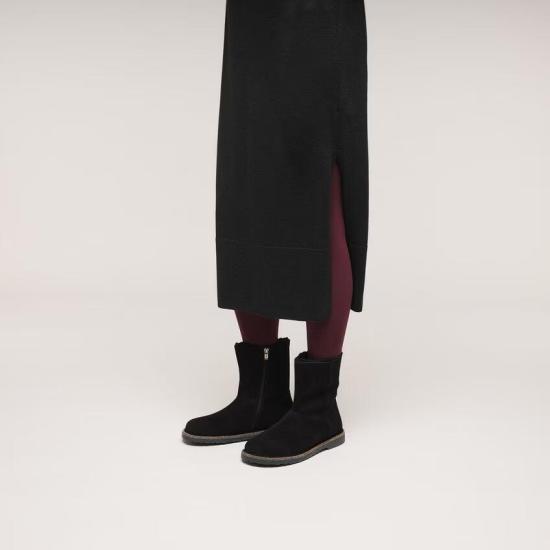 25FW 버켄스탁 부츠 UPPSALA ZIP SHEARLING 1030242 BLACK Black - BIRKENSTOCK
