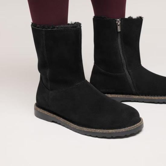 25FW 버켄스탁 부츠 UPPSALA ZIP SHEARLING 1030242 BLACK Black - BIRKENSTOCK