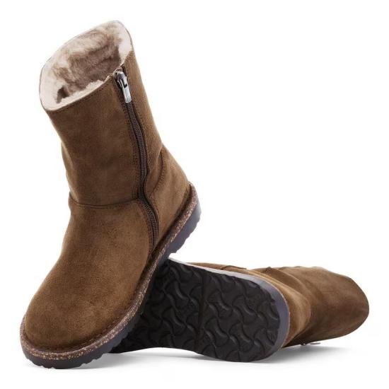 25FW 버켄스탁 부츠 UPPSALA ZIP SHEARLING 1030218 DARK TEA Dark tea - BIRKENSTOCK