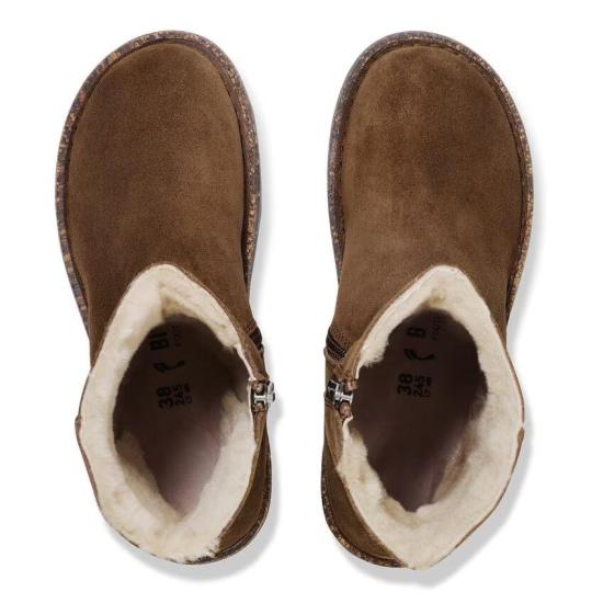 25FW 버켄스탁 부츠 UPPSALA ZIP SHEARLING 1030218 DARK TEA Dark tea - BIRKENSTOCK