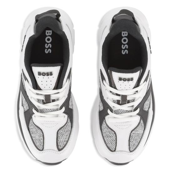 25FW [키즈] 휴고보스 스니커즈 J52570 10P White - HUGO BOSS