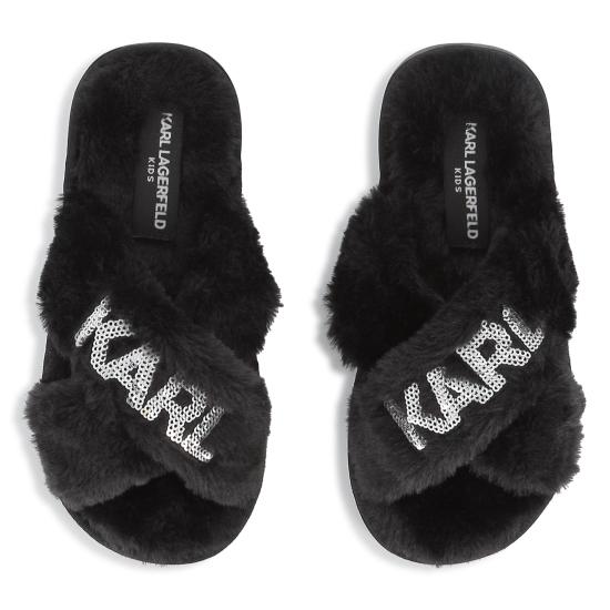 25FW [키즈] 칼라거펠트 샌들 Z30987 09B Black - KARL LAGERFELD