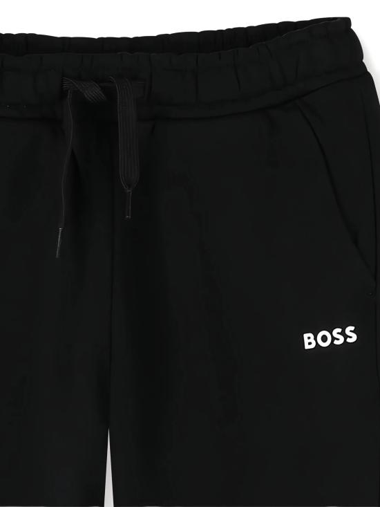 25FW [키즈] 휴고보스 스트레이트 팬츠 J52290 09B Black - HUGO BOSS