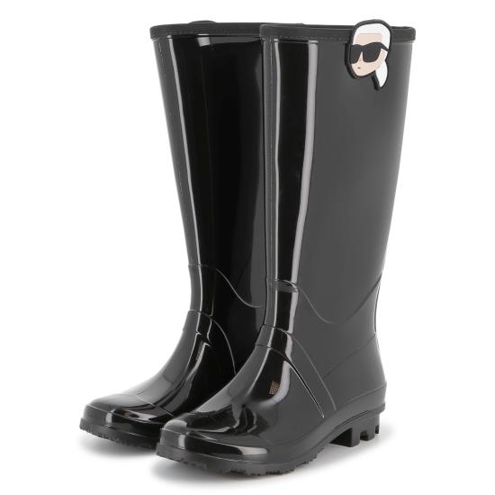 25FW [키즈] 칼라거펠트 미들 부츠 Z30985 09B Black