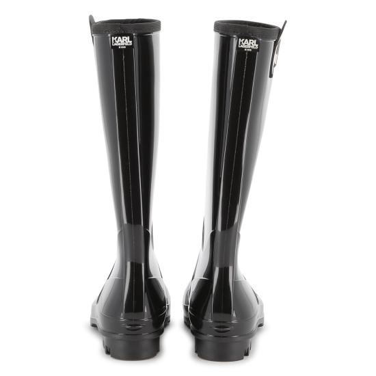 25FW [키즈] 칼라거펠트 미들 부츠 Z30985 09B Black - KARL LAGERFELD