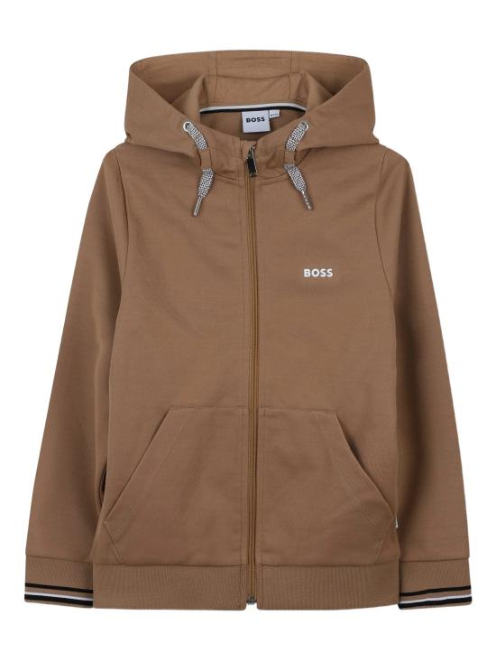 25FW [키즈] 휴고보스 트레이닝웨어/오버롤/세트 J52399 269 Brown - HUGO BOSS