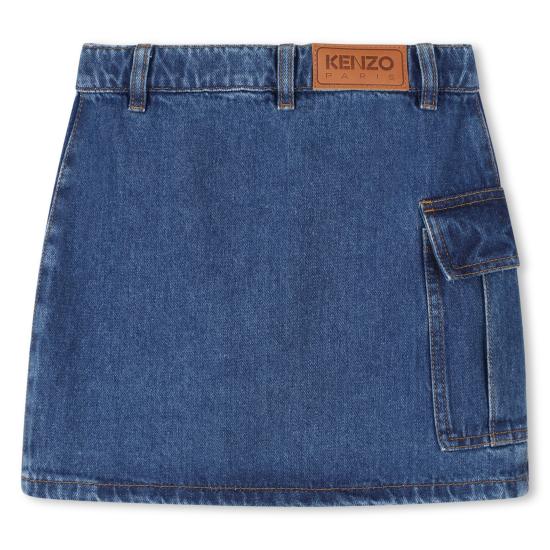 25FW [키즈] 겐조 스커트 K61319 Z27 Blue - KENZO