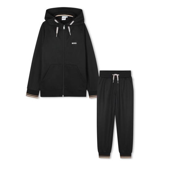 25FW [키즈] 휴고보스 트레이닝웨어/오버롤/세트 J52399 09B Black