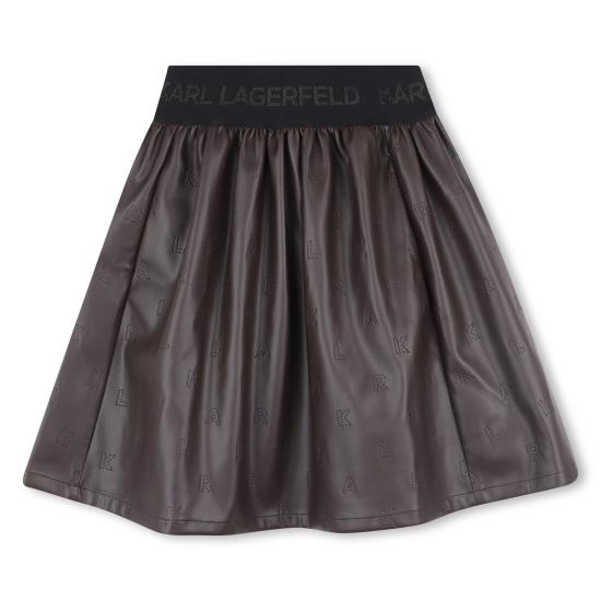 25FW [키즈] 칼라거펠트 스커트 Z30593 321 Brown